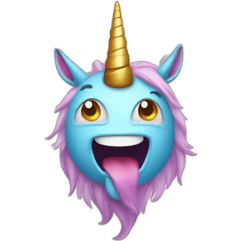 happy unicorn cyclop emoji