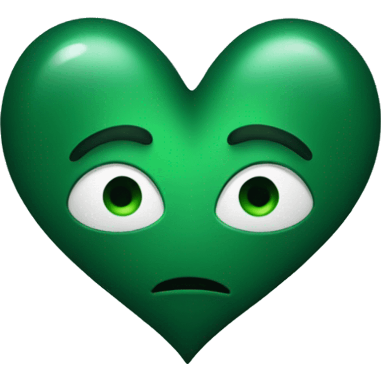 dark green heart  emoji