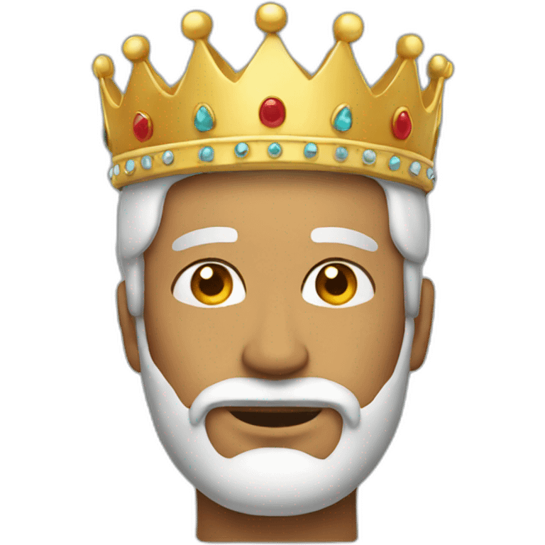 man with crown on head emoji