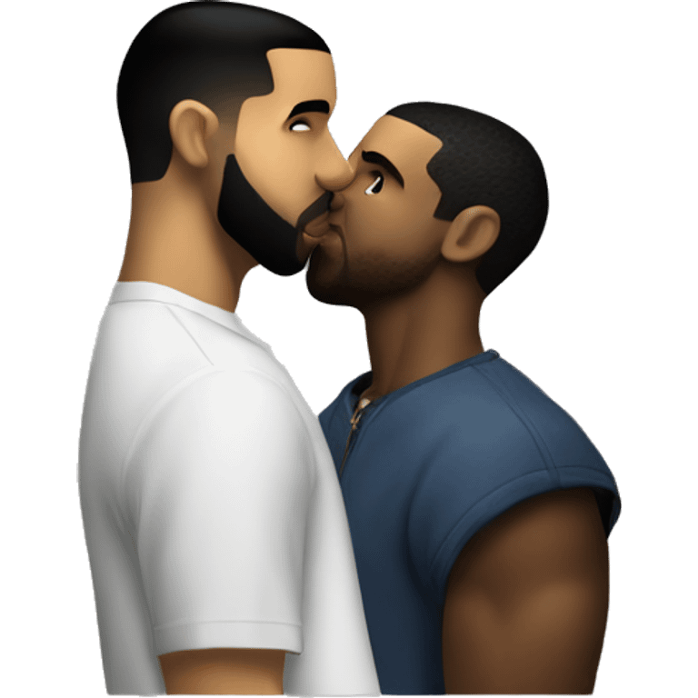 Drake kissing diddy  emoji