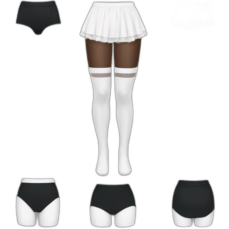 white-knickers-white-stockings-black-skirt emoji