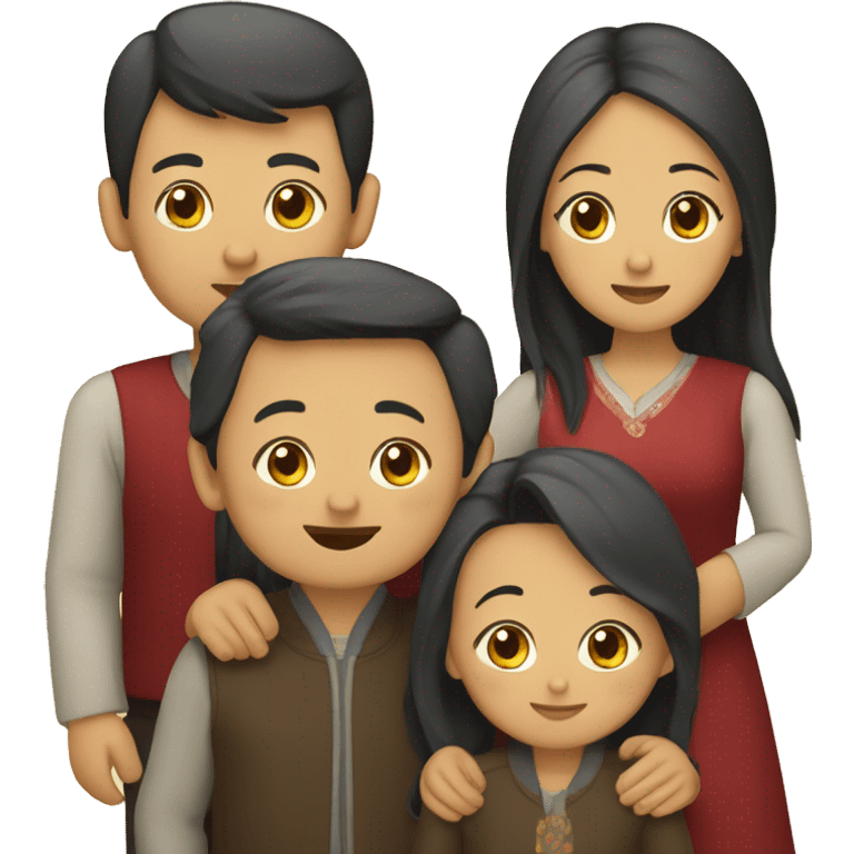 Kazakh family emoji