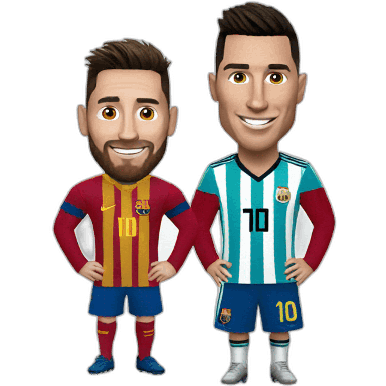 Messi and Ronaldo  emoji