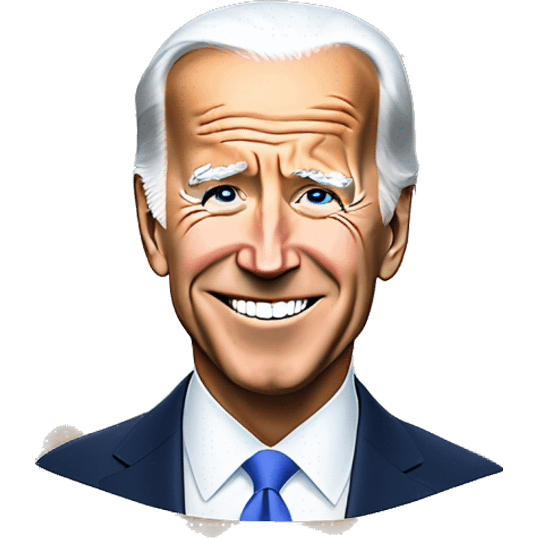 Joe biden sur une formule 1 emoji