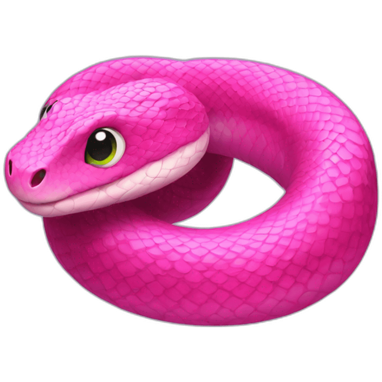 Pink snake emoji