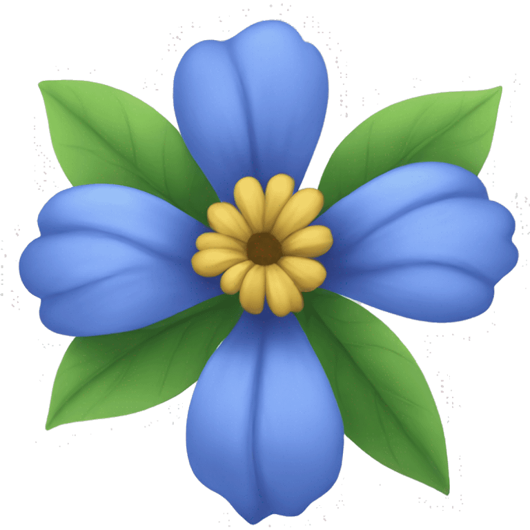 Blue flower emoji