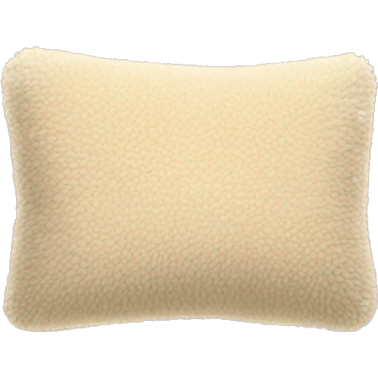 beige fuzzy pillow emoji