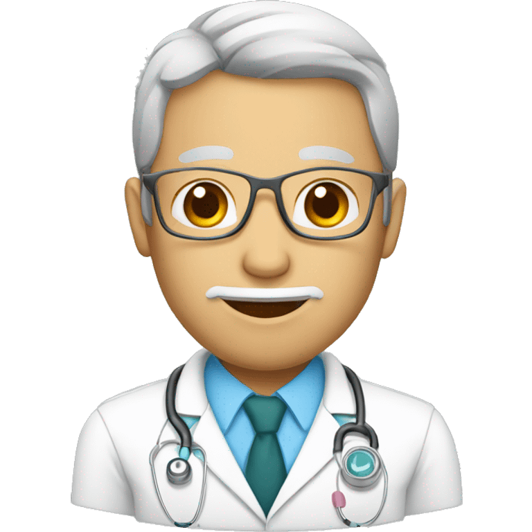 medico ayudando a paciente emoji