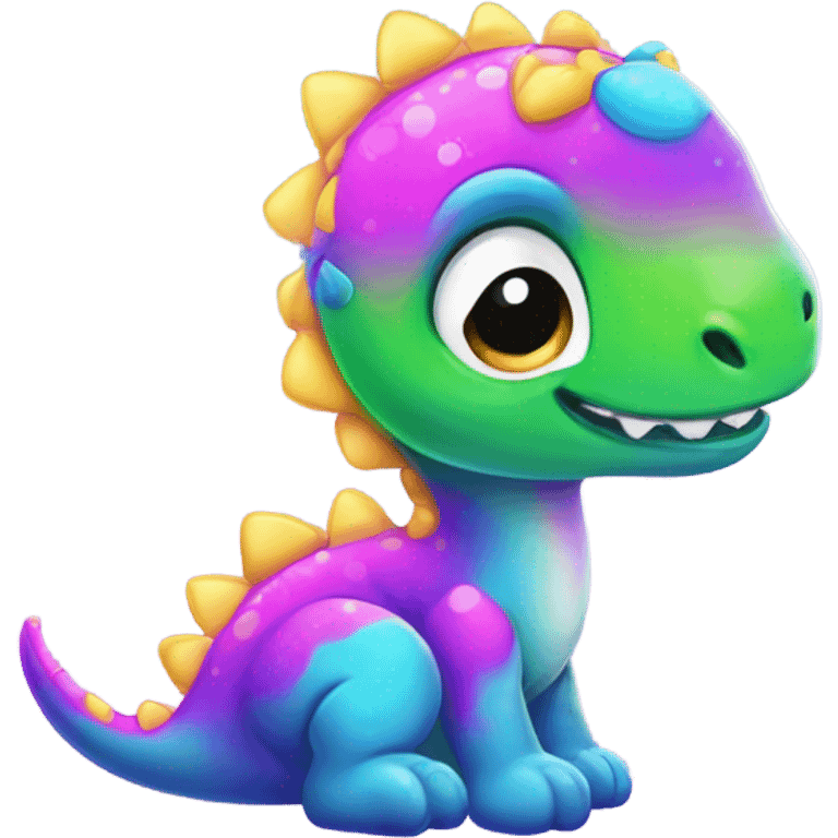 Lisa frank baby dinosaur  emoji