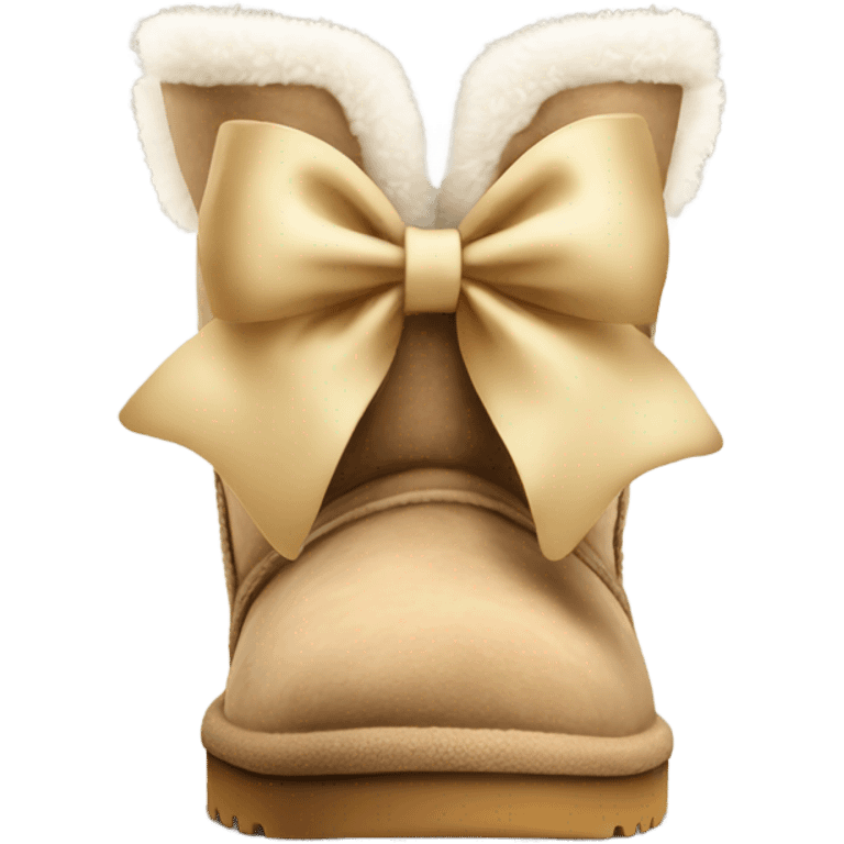 Uggs with bow emoji