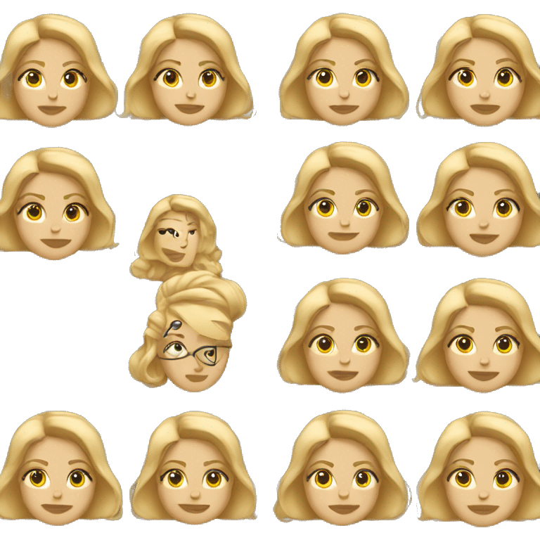 Big Beautiful Blonde Woman emoji