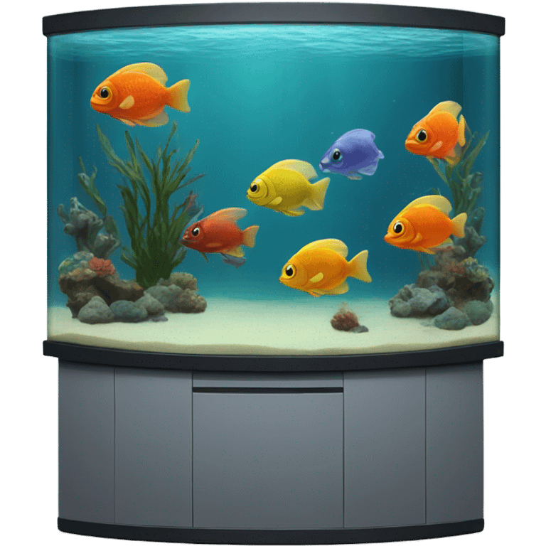  aquarium in a computer realistic emoji