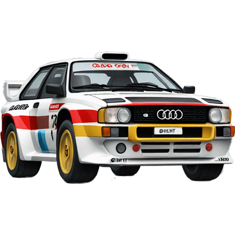 Make a Audi quattro 1986 rally car  emoji