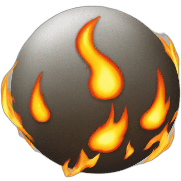 Fire ball emoji