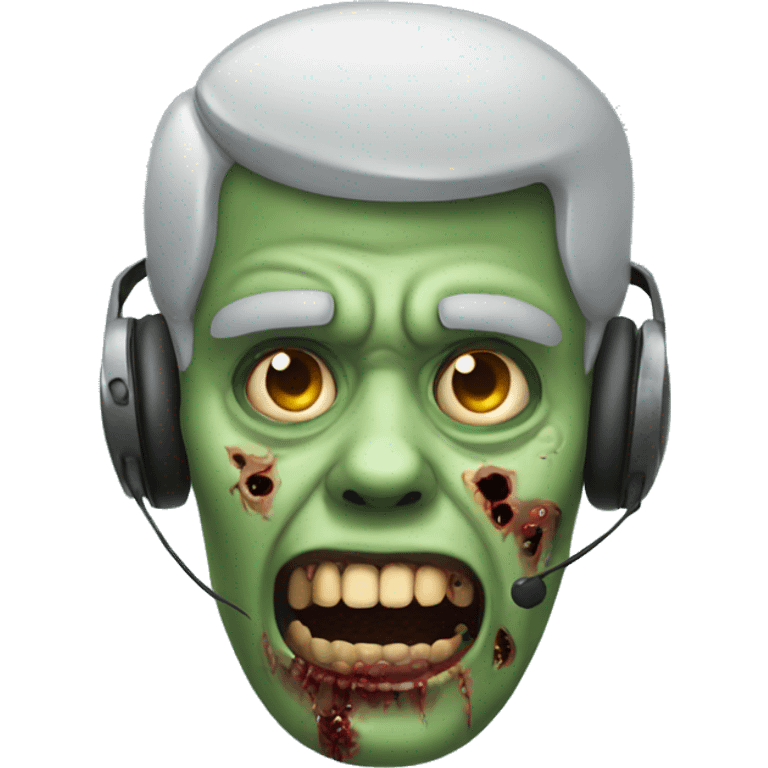 Call center zombie emoji