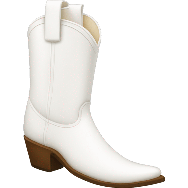 White cowboy boots emoji