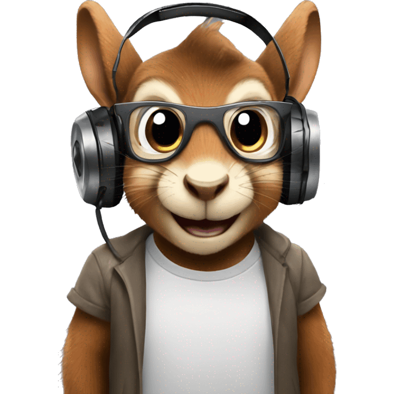 dj squirrel  emoji