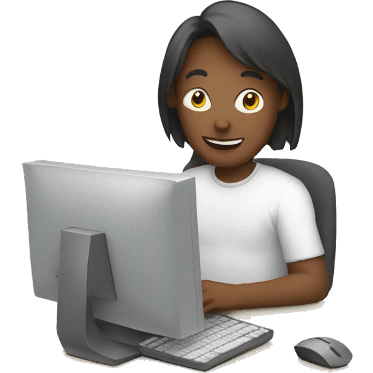 person with computer emoji