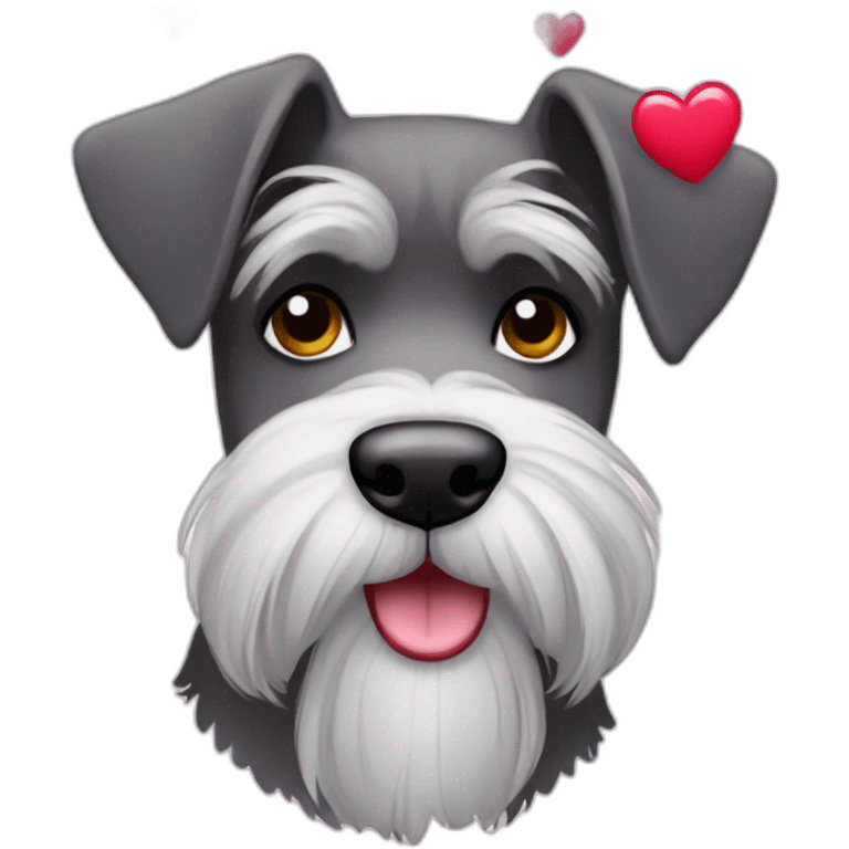 schnauzer-with-hearts emoji