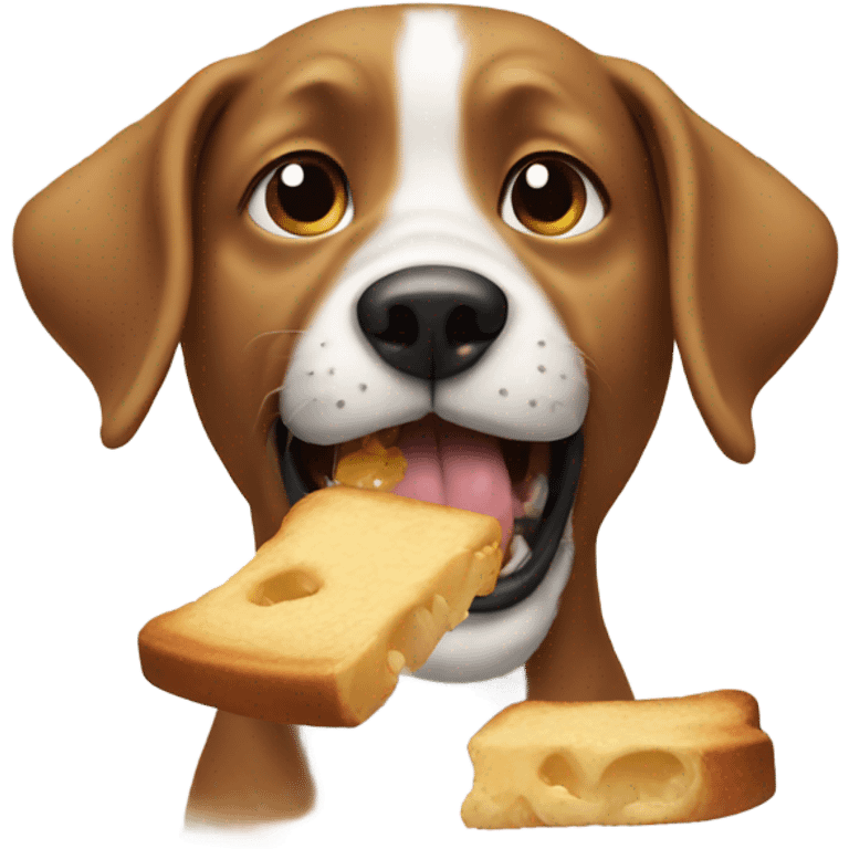 dog eating emoji