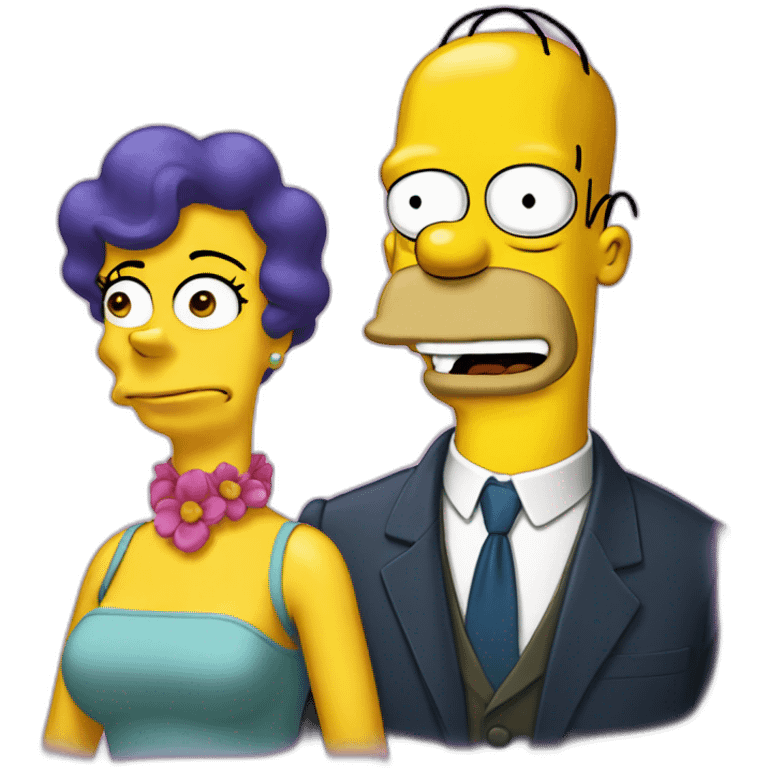 Moira rose and Homer Simpson emoji