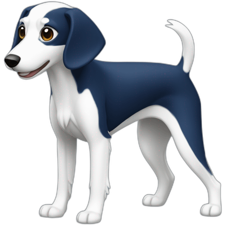 daihatsu atrai dark blue color and white saluki emoji