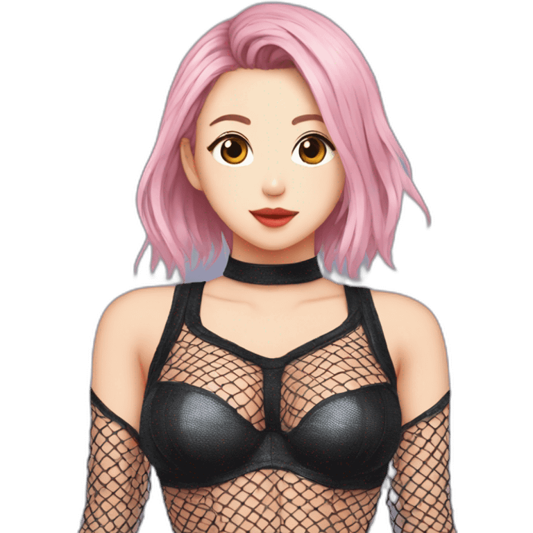 TWICE Chaeyoung with Fishnet Suit emoji