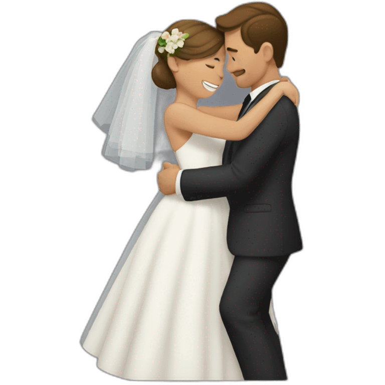 Just married hug emoji