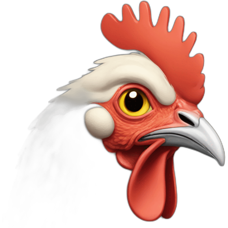 blind chicken emoji