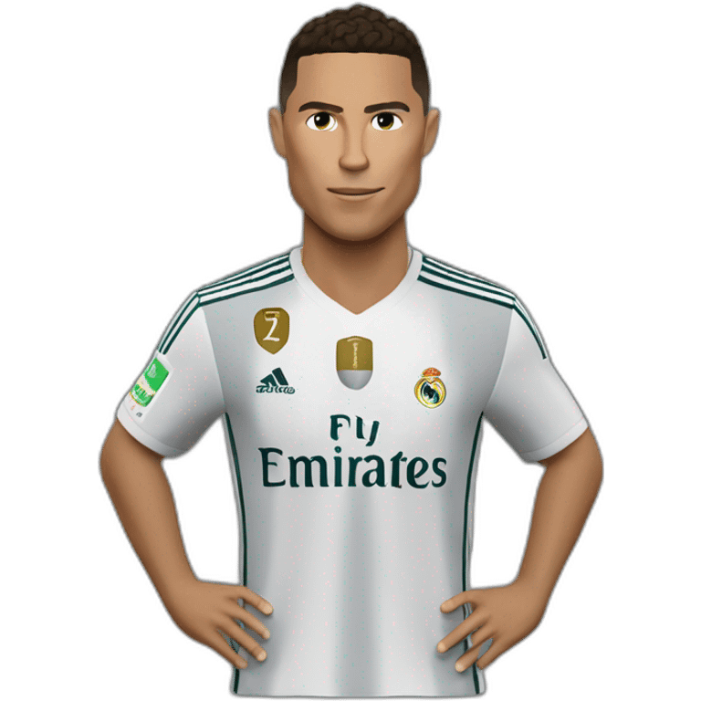 Ronaldo qui tient une feuille avec écrit "maeva" dessus emoji