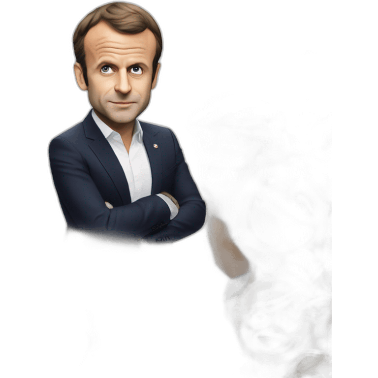 Emmanuel Macron joue a la ps5 emoji