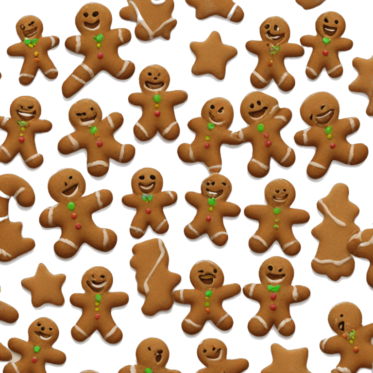 aesthetic gingerbread man emoji