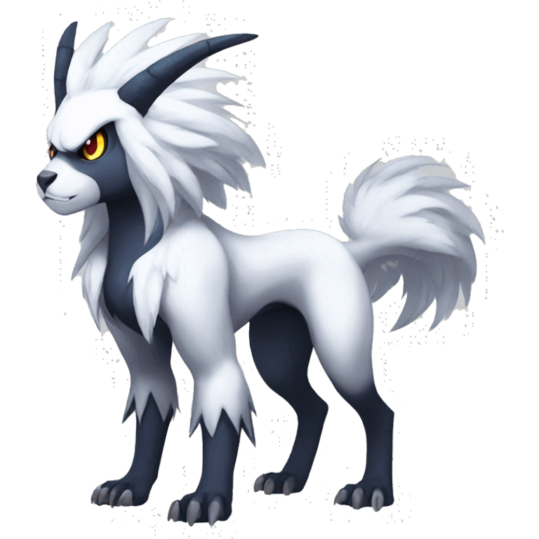 Edgy Cool Anthro Absol-Pokémon Full Body emoji