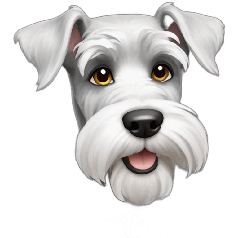 Schnauzer white emoji