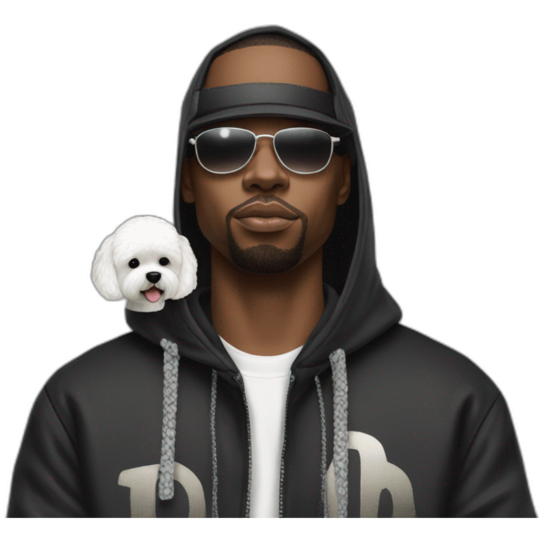 rappers whit bichon emoji