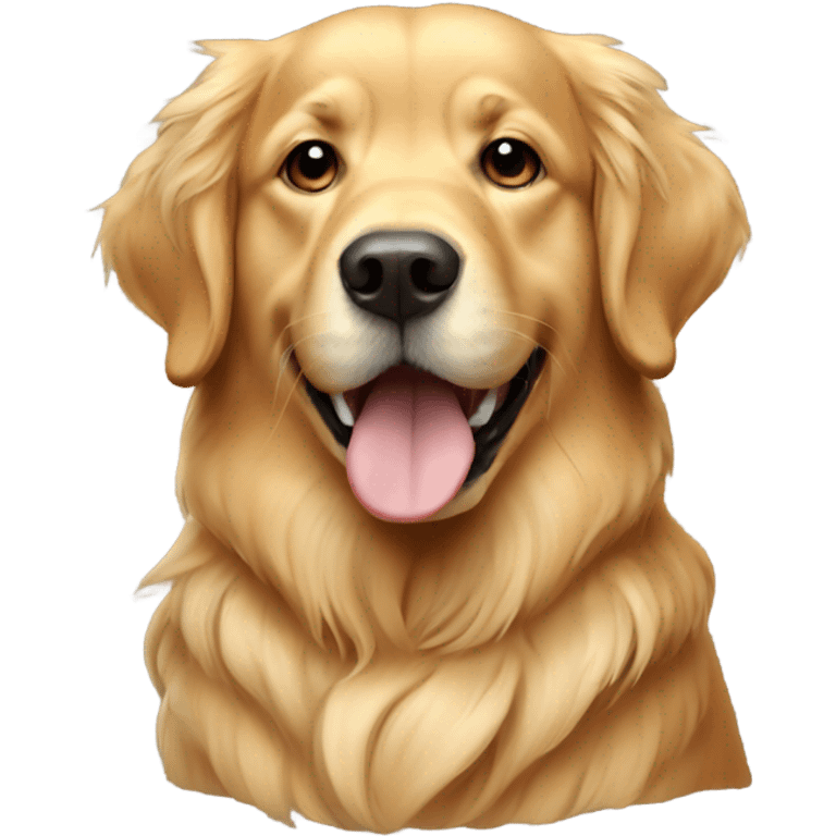 A golden retriever  emoji