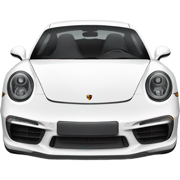 white new Porsche 911  emoji