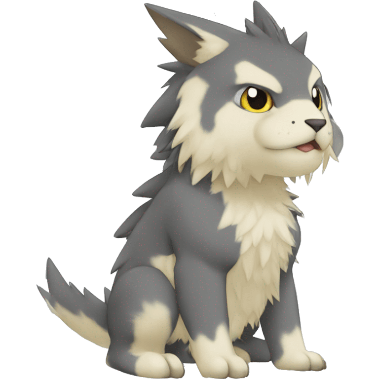 cute kawaii cool edgy Digimon-Fakemon-animal full body emoji