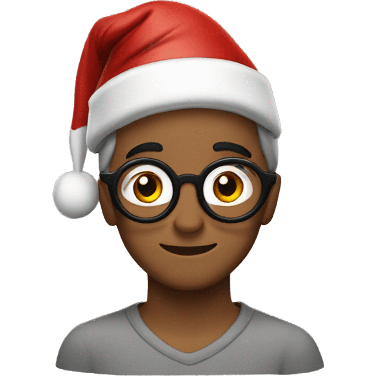 harry potter wearing a santa hat  emoji