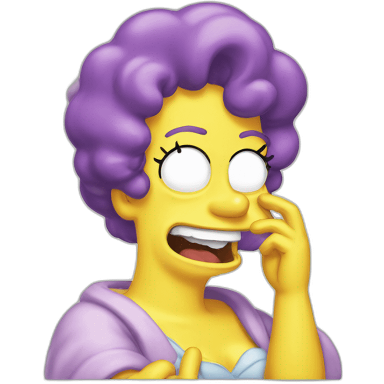 marge-simpsons-laughting emoji