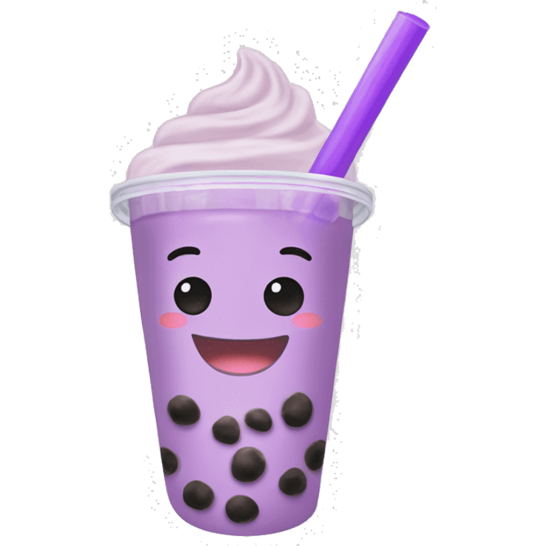 bubble tea taro emoji