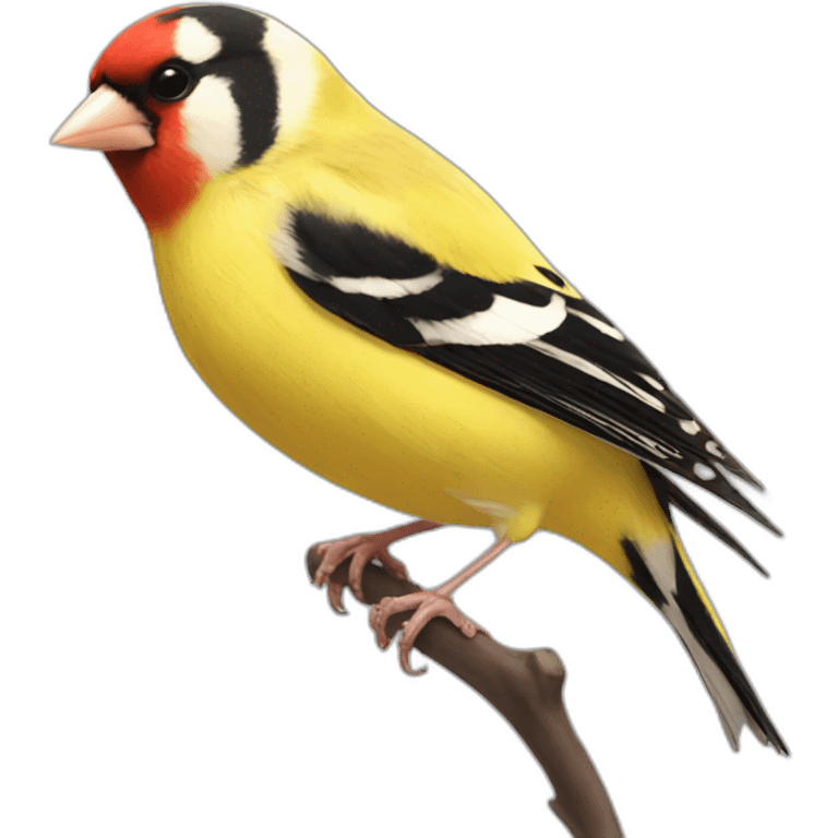 goldfinch anime red emoji