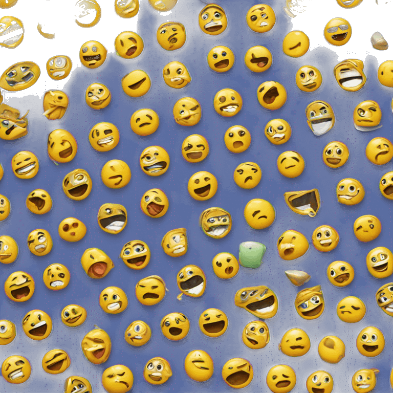 Emoji con mascarilla facial y pepinillos en los ojos  emoji