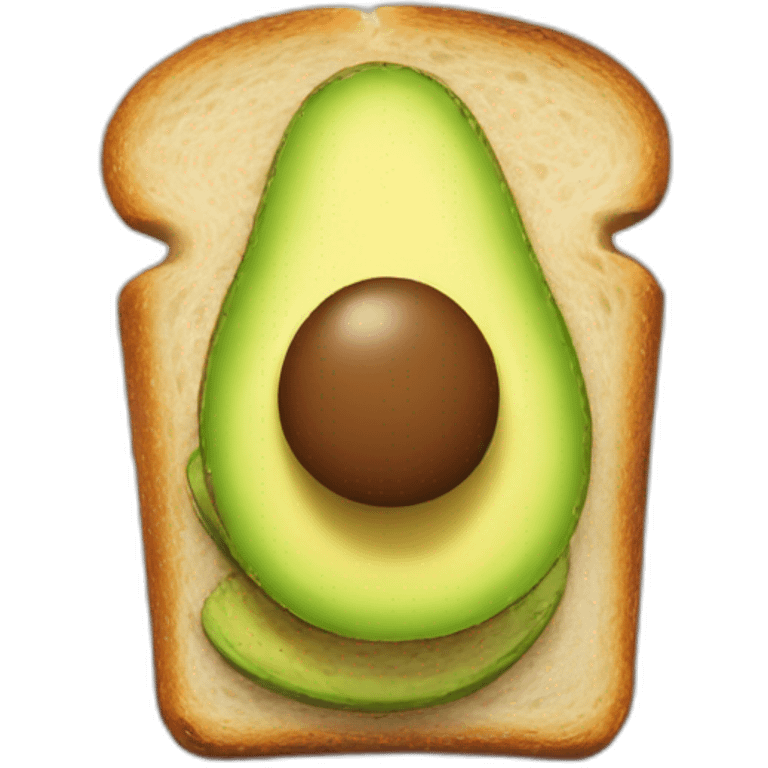 Avacado bread toast emoji