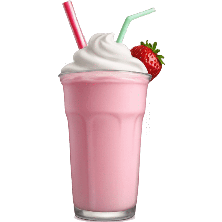 Strawberry milkshake  emoji