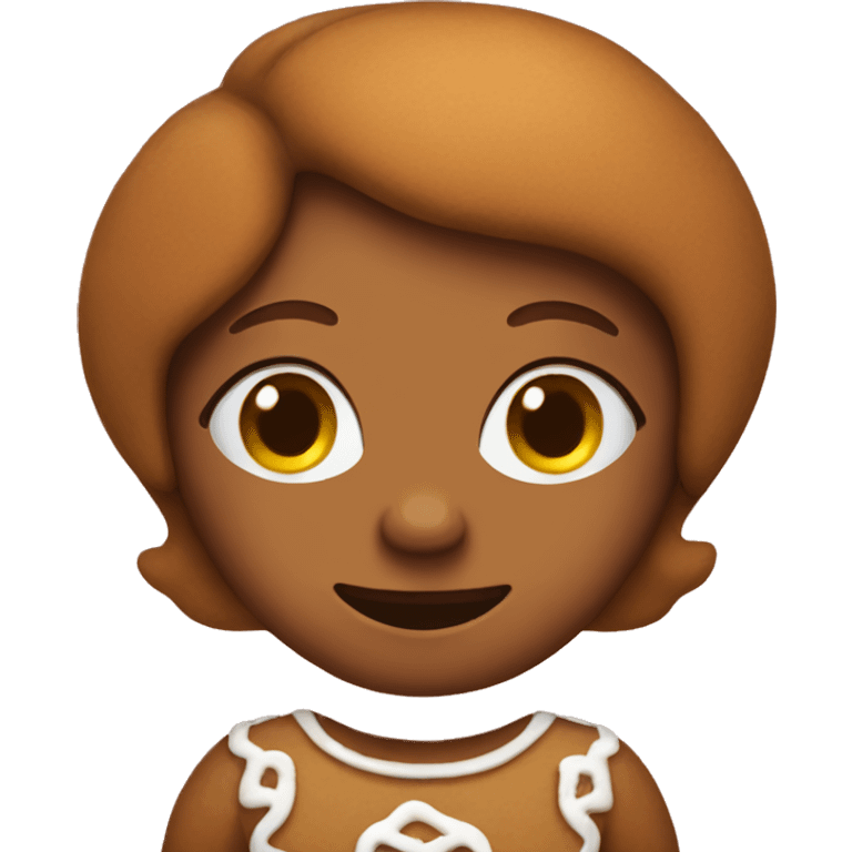 Gingerbread girl emoji