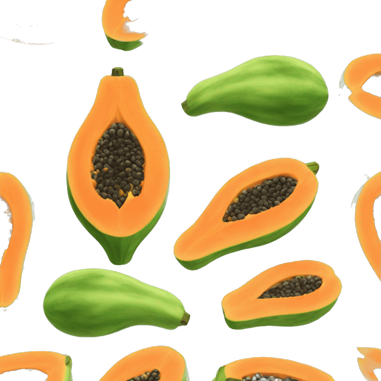 Papaya fruit  emoji