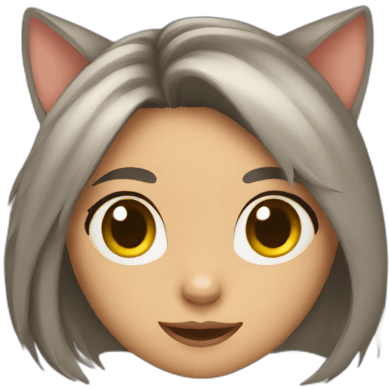 Cat girl emoji