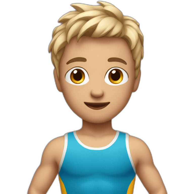 sporty boy in leotard emoji