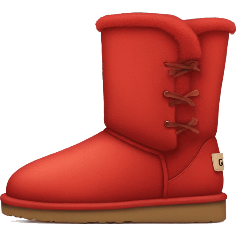 ugg in red color emoji